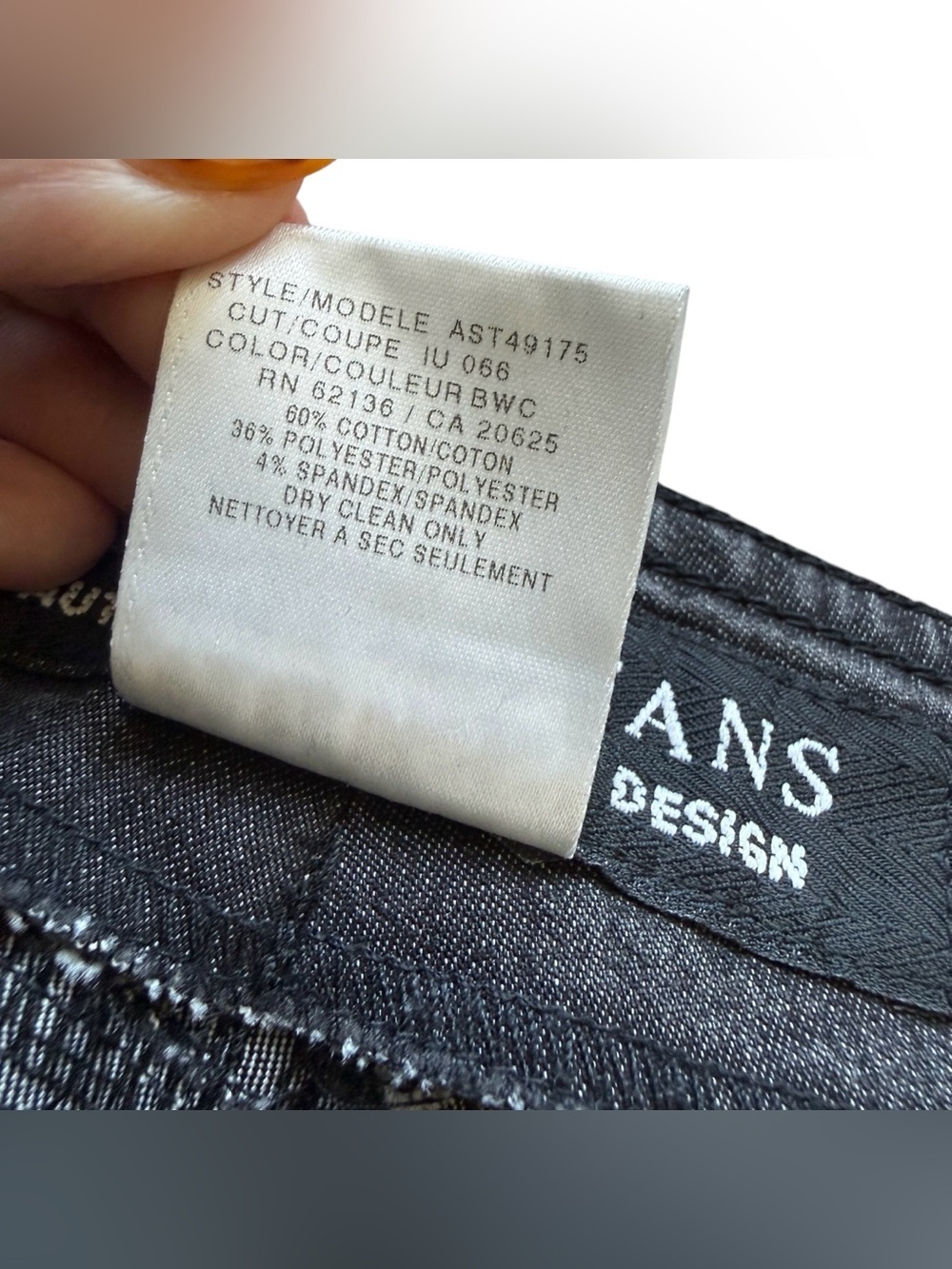 Guess Jeans Black Wash Flare Bootcut Stretch Denim Jeans 31 Y2K Low Rise Retro - Picture 5 of 13